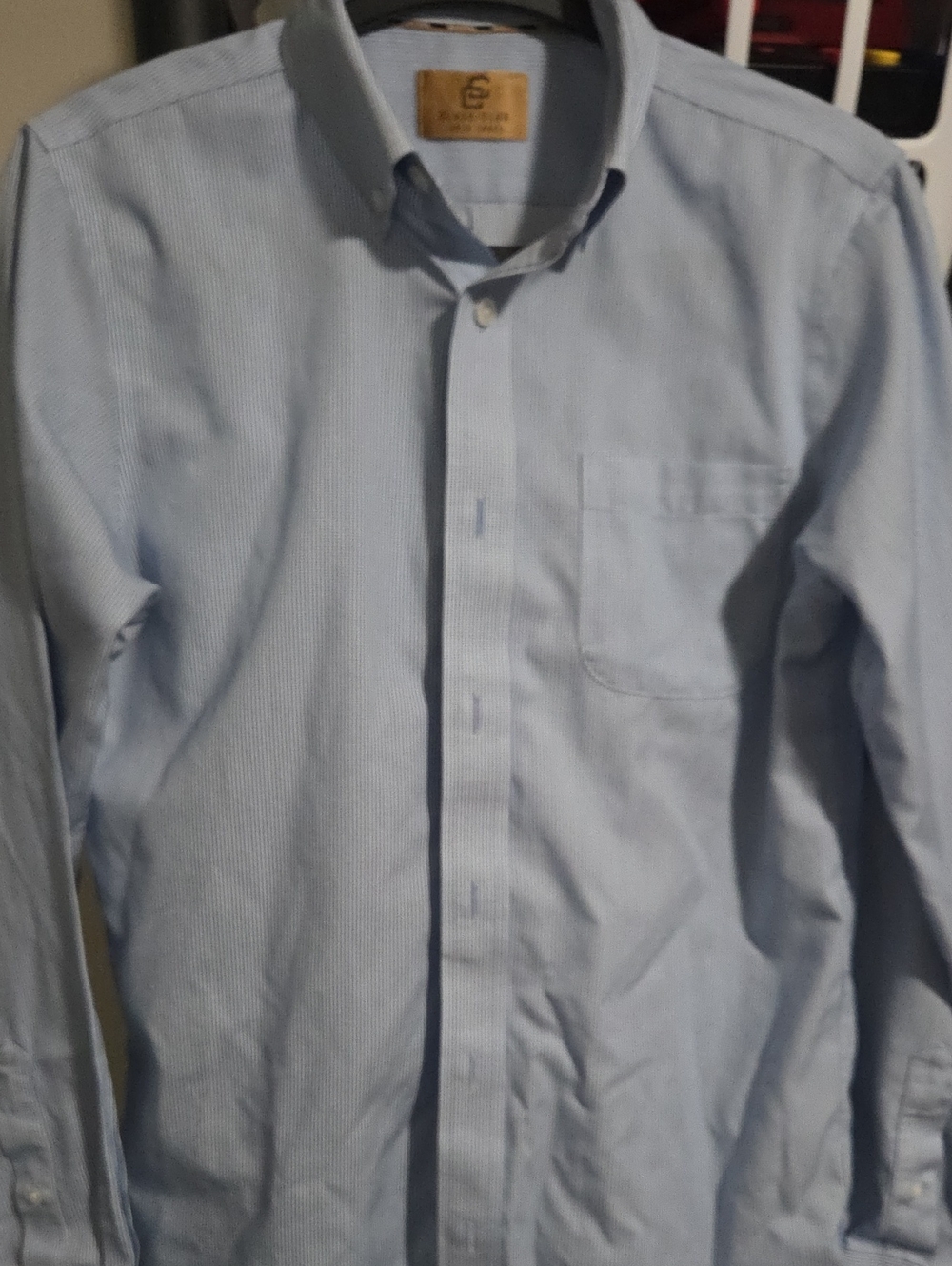 Youth Light Blue Button-Down Shirt. 14/16 Boys